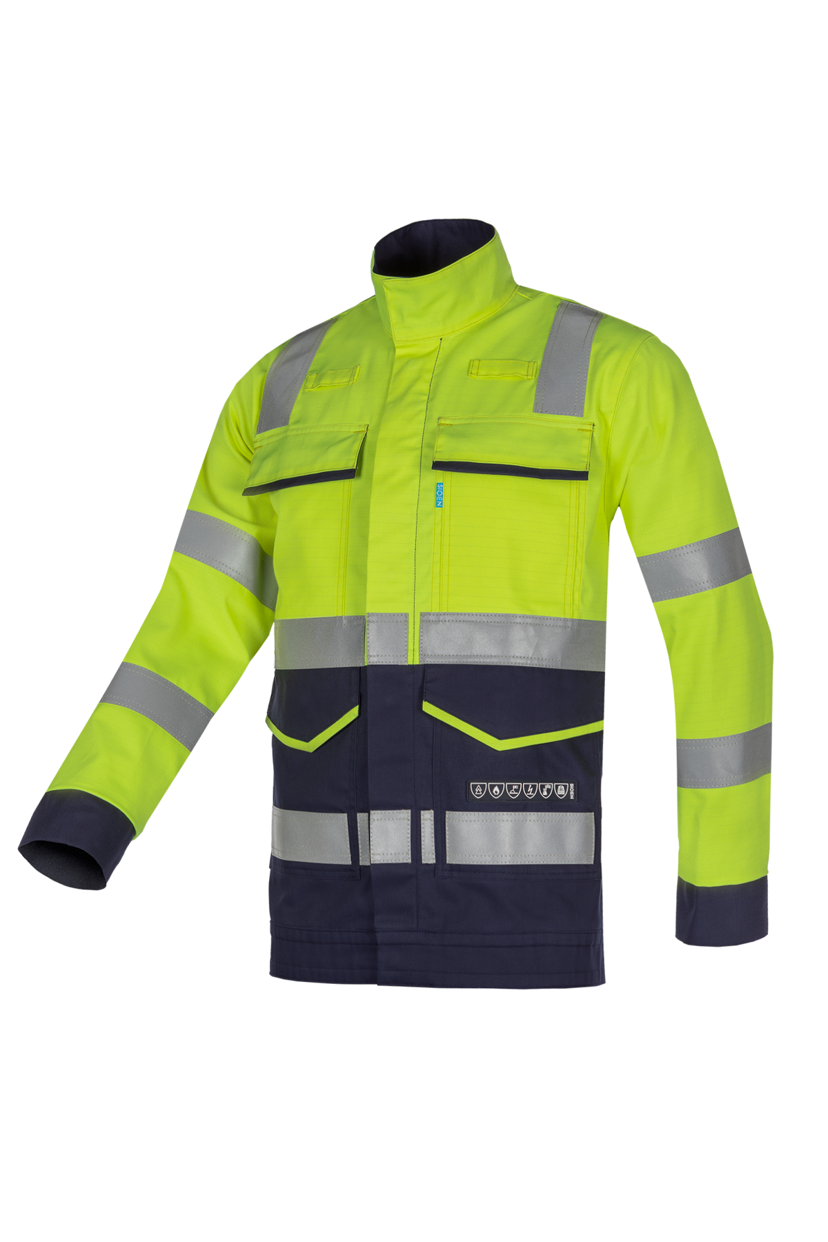 Sioen Blouson Komodo ECO signalitatie ARC (APC1) fluo geel-marine