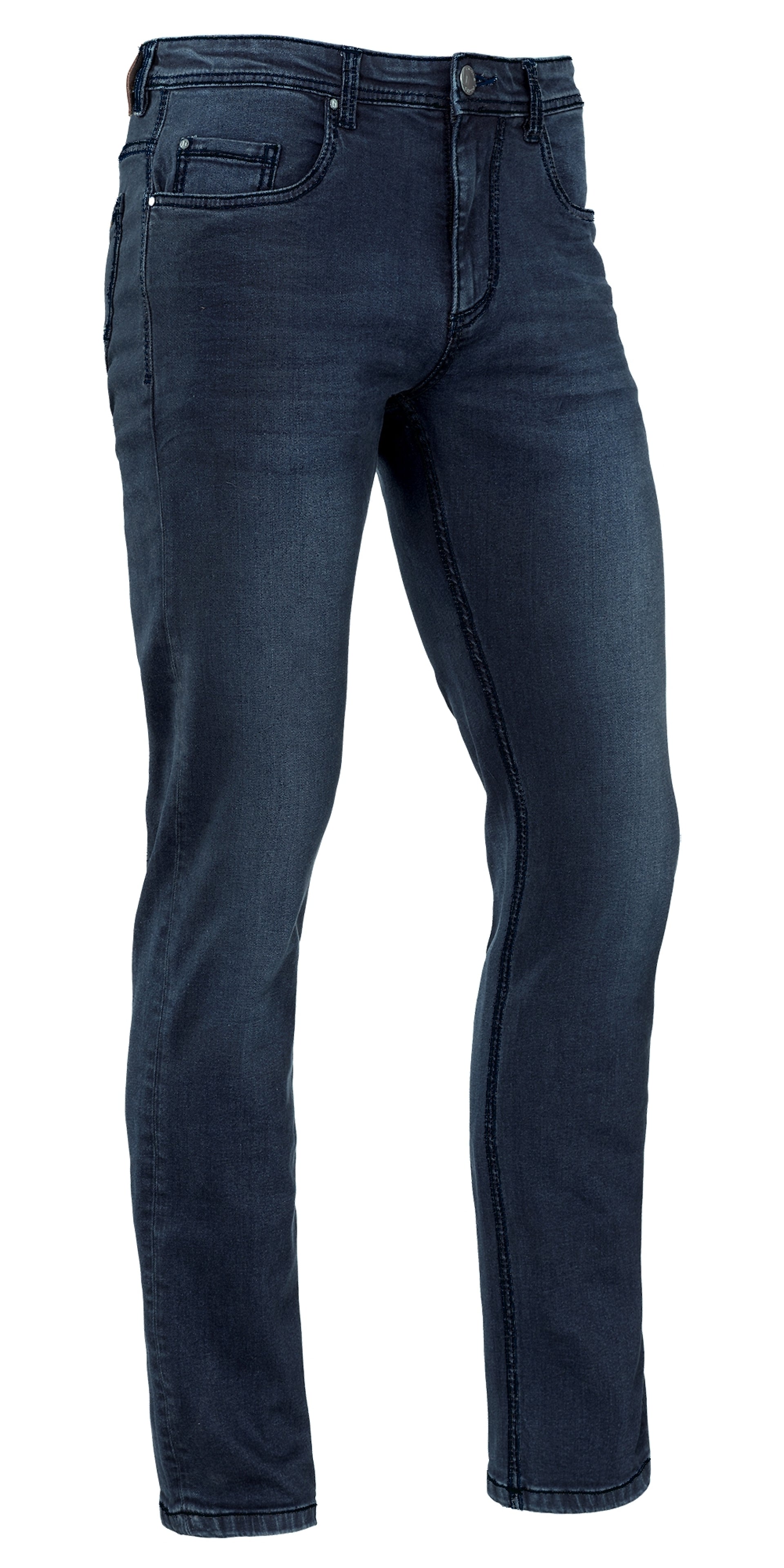 Brams Paris Never out of stock Jeans Broeken Jasper C91 mid blue stretch denim middenblauw(001)