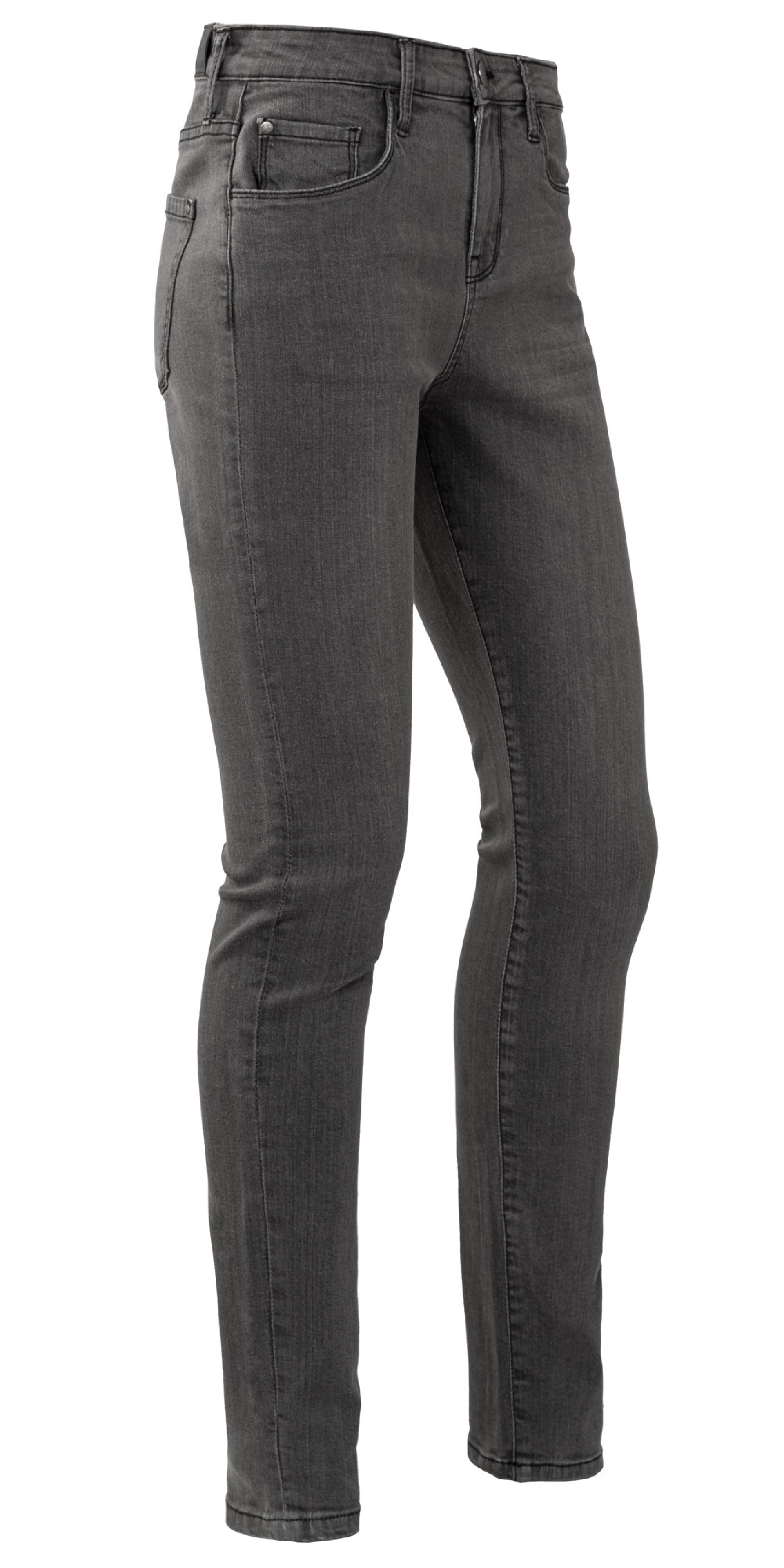 Brams Paris Never out of stock Jeans Broeken Kate C45 stretch grey denim donkergrijs(001)