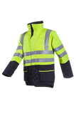 Sioen Jassen Kelford  fluo geel-marineblauw