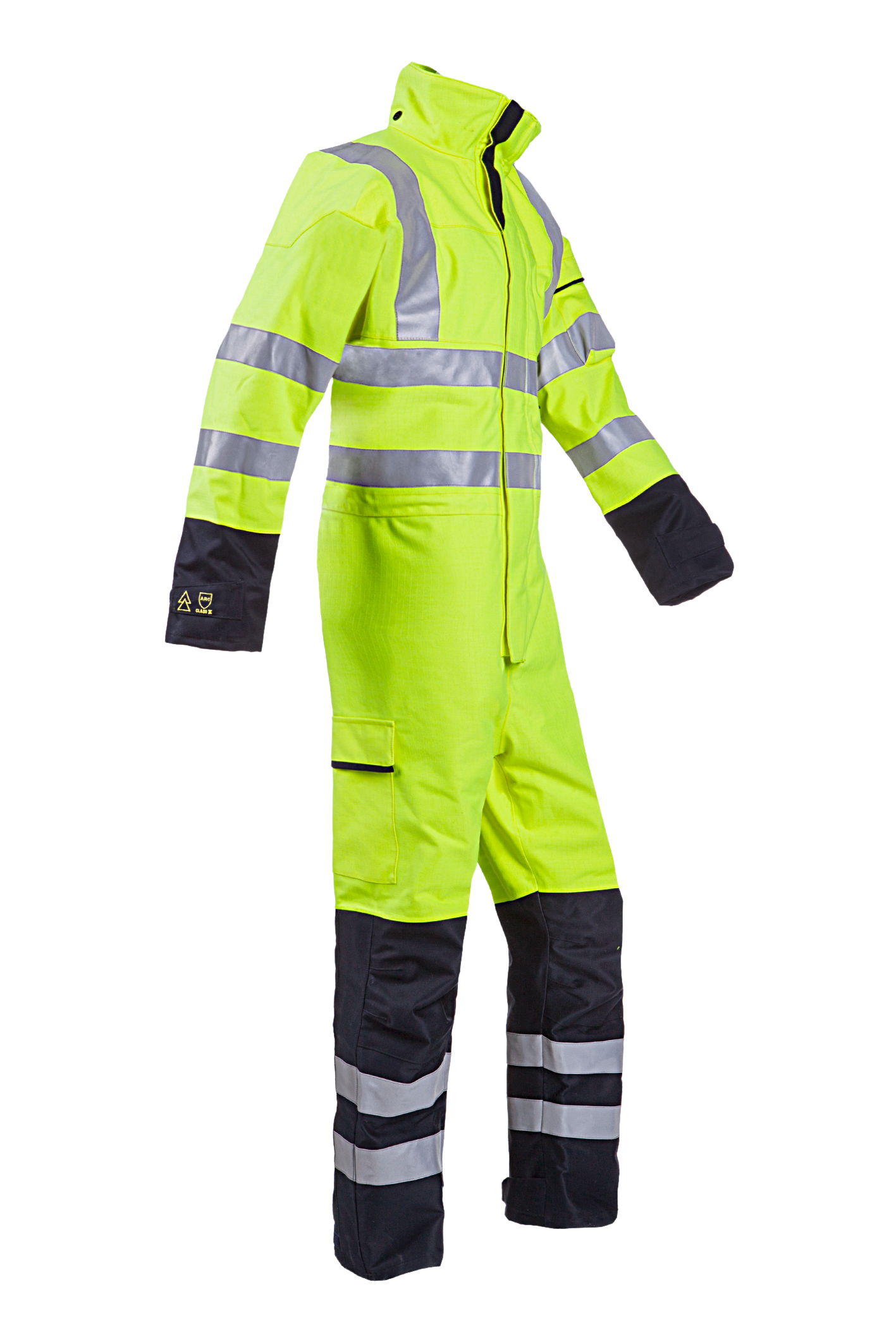 Sioen Overalls Bowes Multinorm- ARC fluo geel-marineblauw