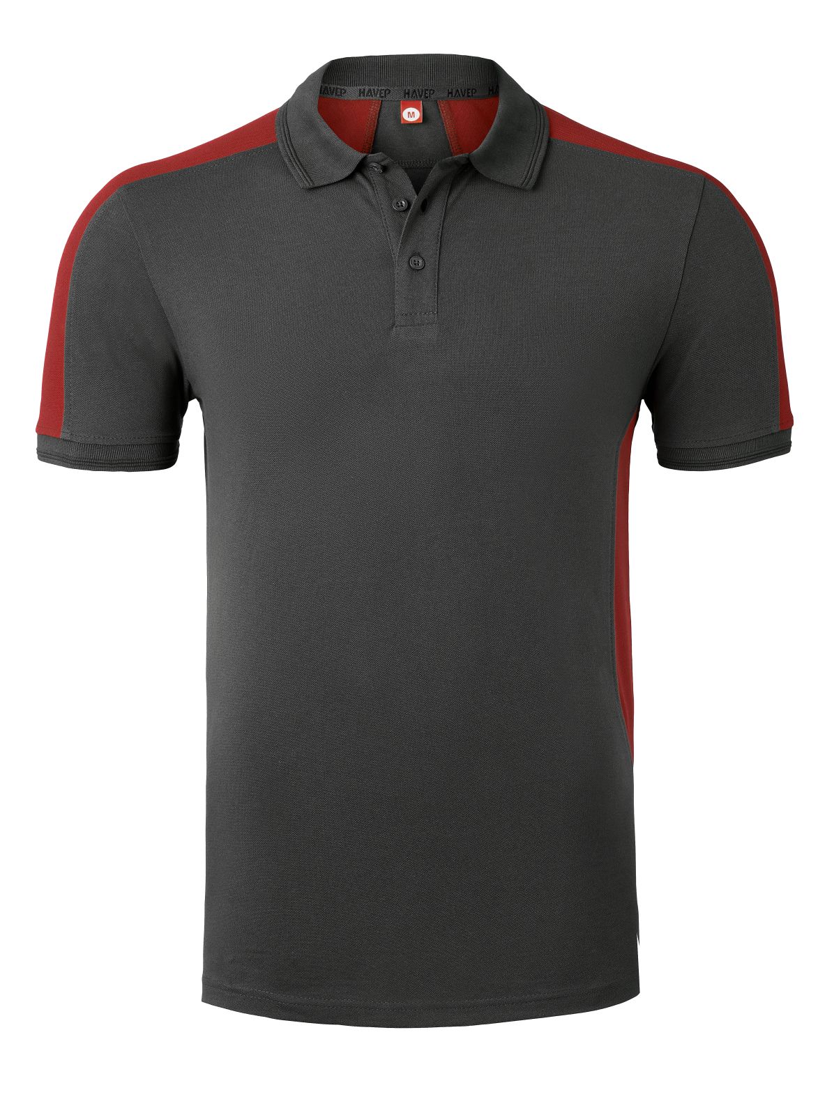 Havep Baselayer WW Poloshirts 10074 houtskool-rood(AAB)
