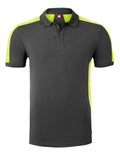 Havep Baselayer WW Poloshirts 10074 houtskool-fluo geel(CKB)