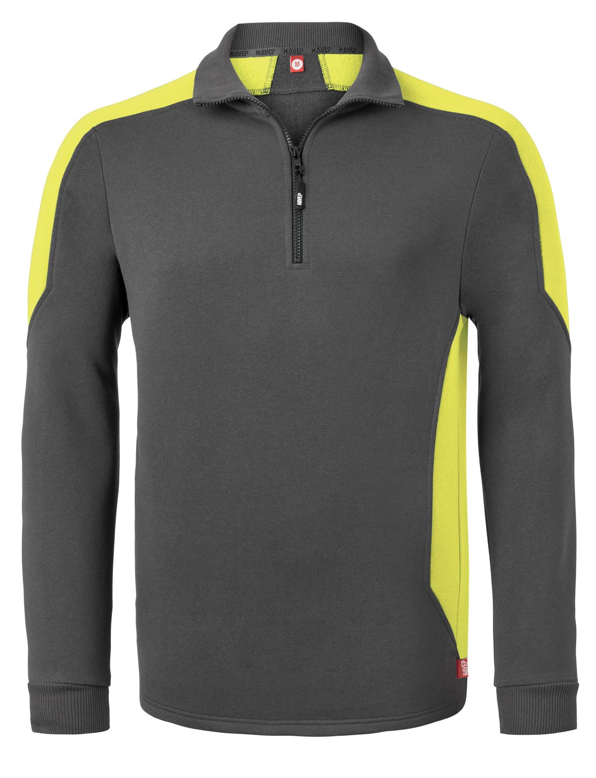 Havep Baselayer WW Sweaters 10076 houtskool-fluo geel(CKB)