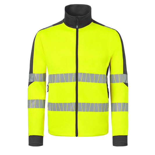 Havep High Visibility + Vest 10081 Zip Hivis fluo geel-charcoal(CBK)