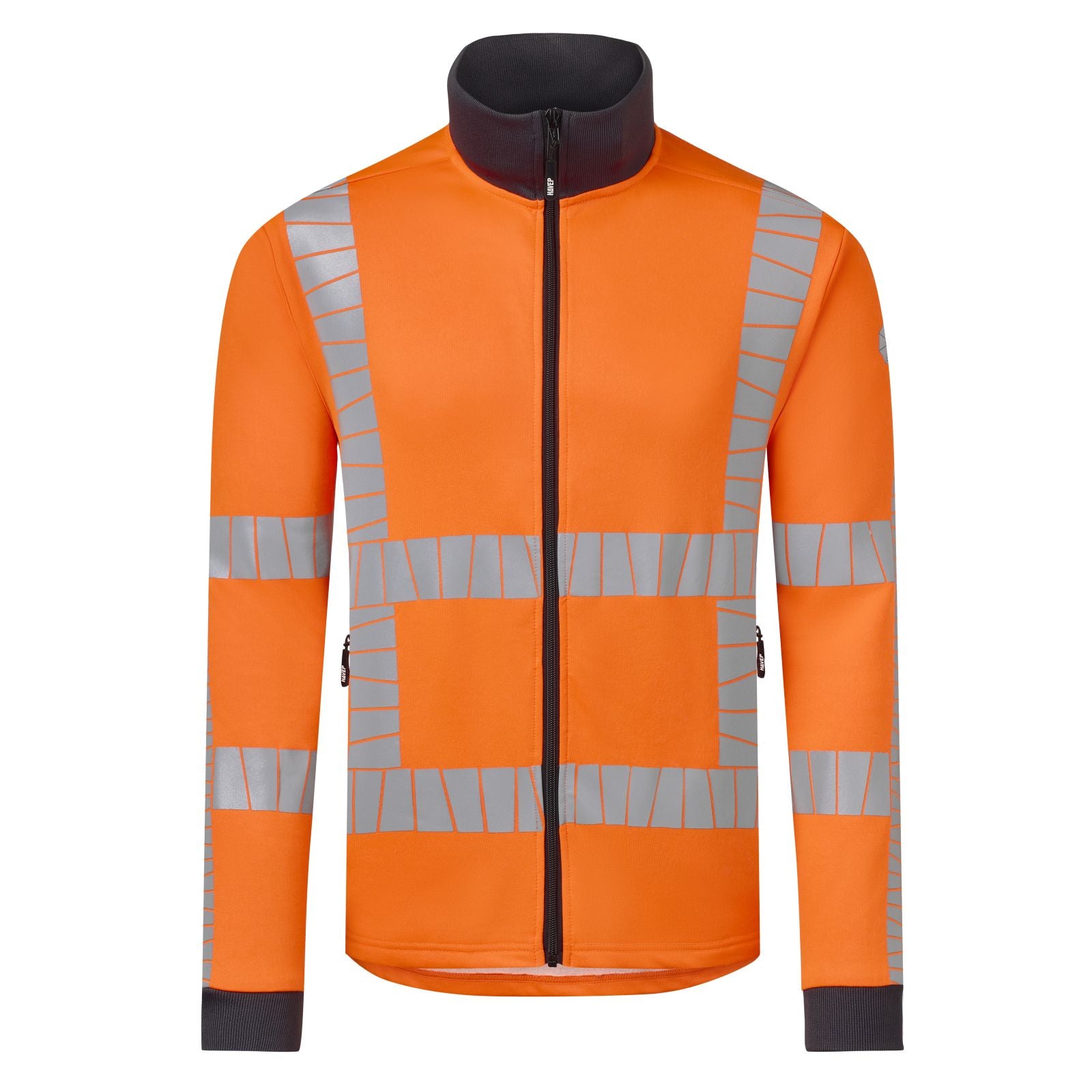 Havep RWS Hi Vis + Vest 10085 Zip Hivis Rijkswaterstaat fluo oranje-houtskool(CAK)