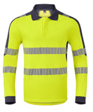 Havep Multi Protector + Polo 10090 Lange mouwen Vlamwerend antistatisch HiVis fluo geel-marine(AOV)