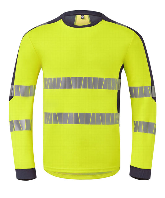Havep Multi Protector + T-shirt 10091 Lange mouwen Vlamwerend antistatisch HiVis fluo geel-marine(AOV)