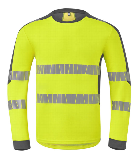 Havep Multi Protector + T-shirt 10091 Lange mouwen Vlamwerend antistatisch HiVis fluo geel-charcoal(CBK)