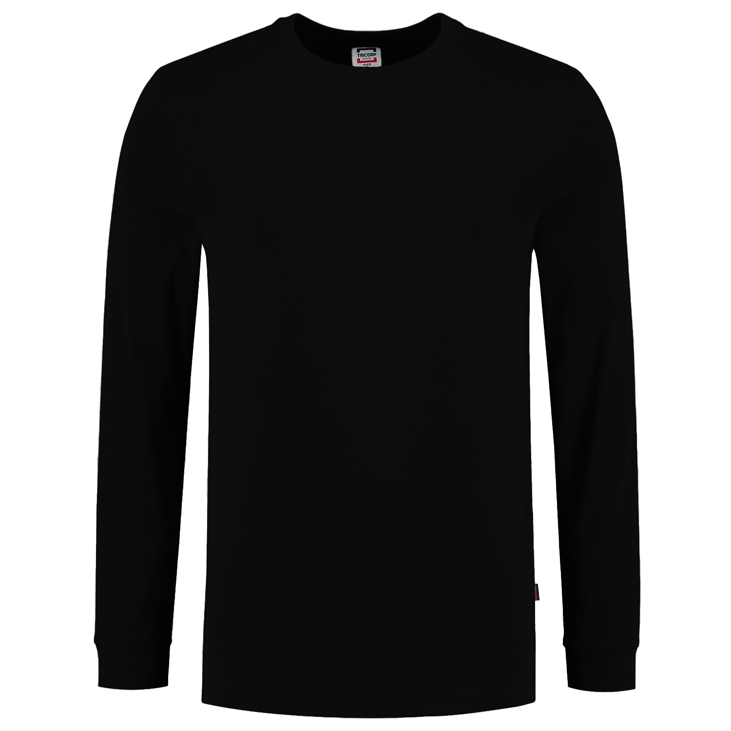 Tricorp Casual 60 graden T-shirts 101015 longsleeve 200 gram unisex middernacht zwart(midnightblack)