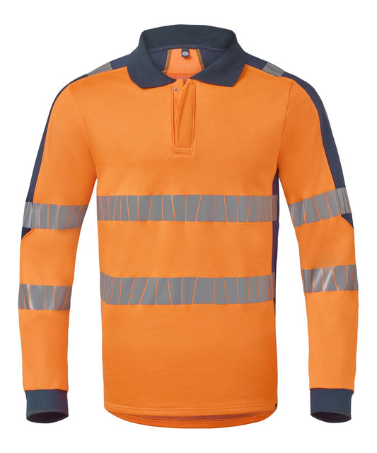 Havep Multi Protector + Polo Sweater 10104 Lange mouwen Vlamwerend antistatisch HiVis fluo oranje-marineblauw(AOU)