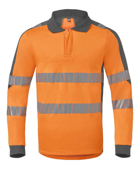 Havep Multi Protector + Polo Sweater 10104 Lange mouwen Vlamwerend antistatisch HiVis fluo oranje-houtskool(CAK)