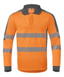 Havep Multi Protector + Polo Sweater 10104 Lange mouwen Vlamwerend antistatisch HiVis fluo oranje-houtskool(CAK)
