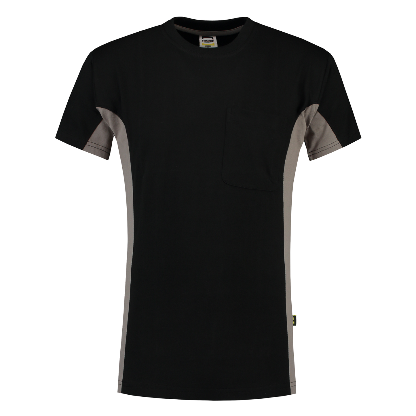 Tricorp Workwear T-shirts 102002-TT2000 zwart-grijs(blackgrey)