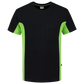 Tricorp Workwear T-shirts 102002-TT2000 zwart-limoen(blacklime)