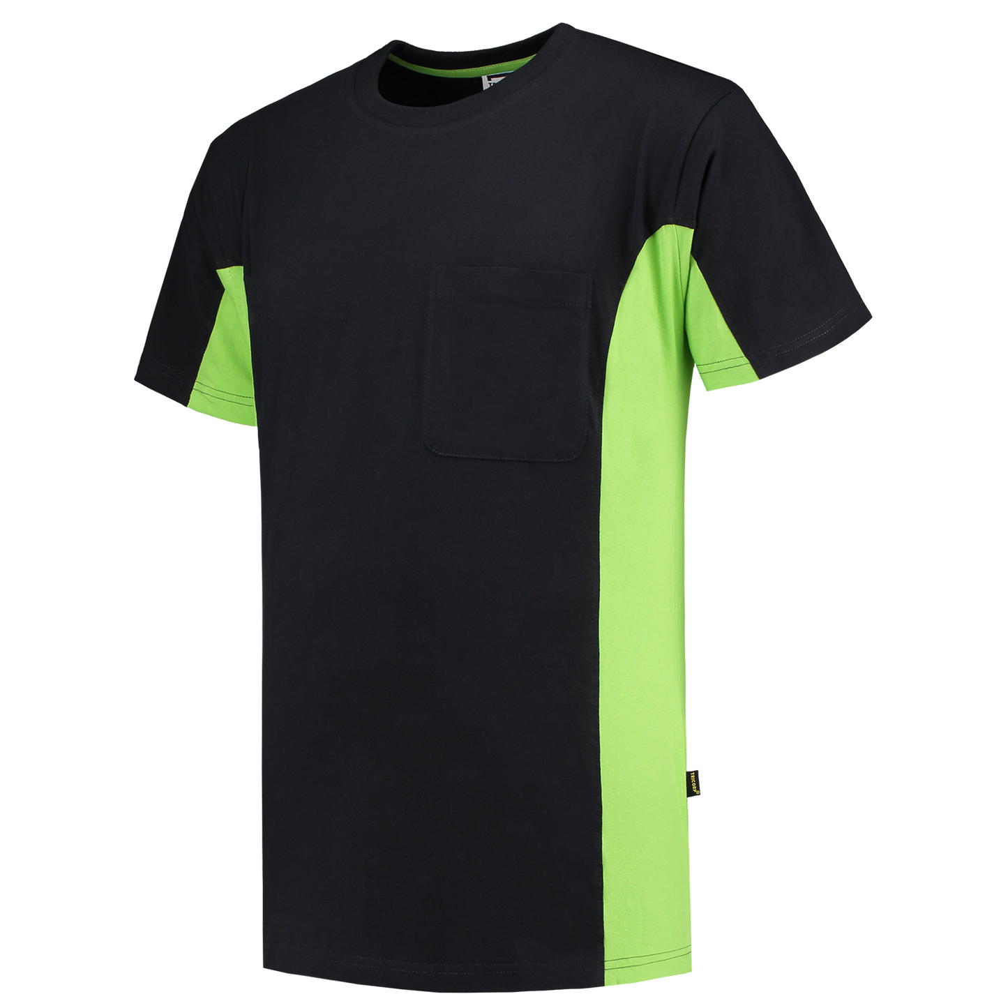 Tricorp Workwear T-shirts 102002-TT2000 zwart-limoen(blacklime)