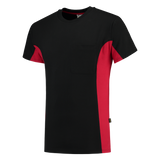 Tricorp Workwear T-shirts 102002-TT2000 zwart-rood(blackred)