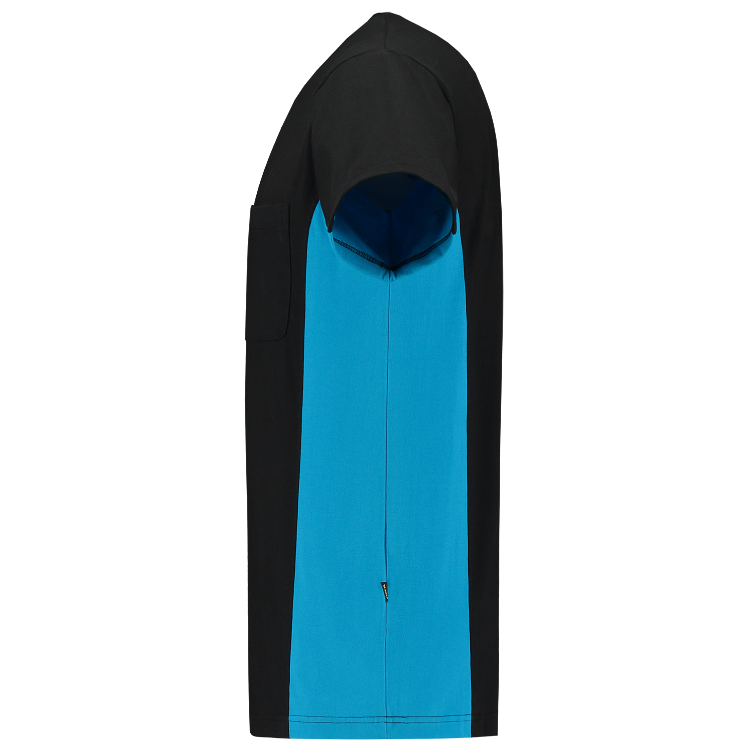 Tricorp Workwear T-shirts 102002-TT2000 zwart-turkoois(blackturquoise)