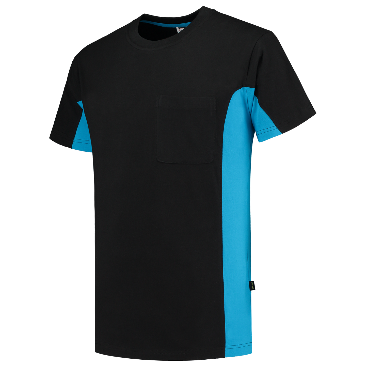 Tricorp Workwear T-shirts 102002-TT2000 zwart-turkoois(blackturquoise)