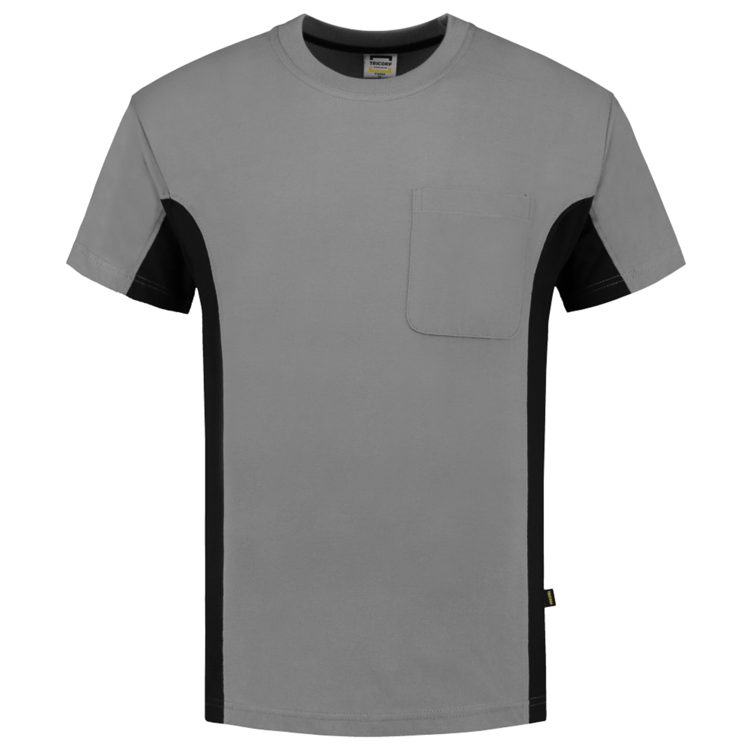Tricorp Workwear T-shirts 102002-TT2000 grijs-zwart(greyblack)