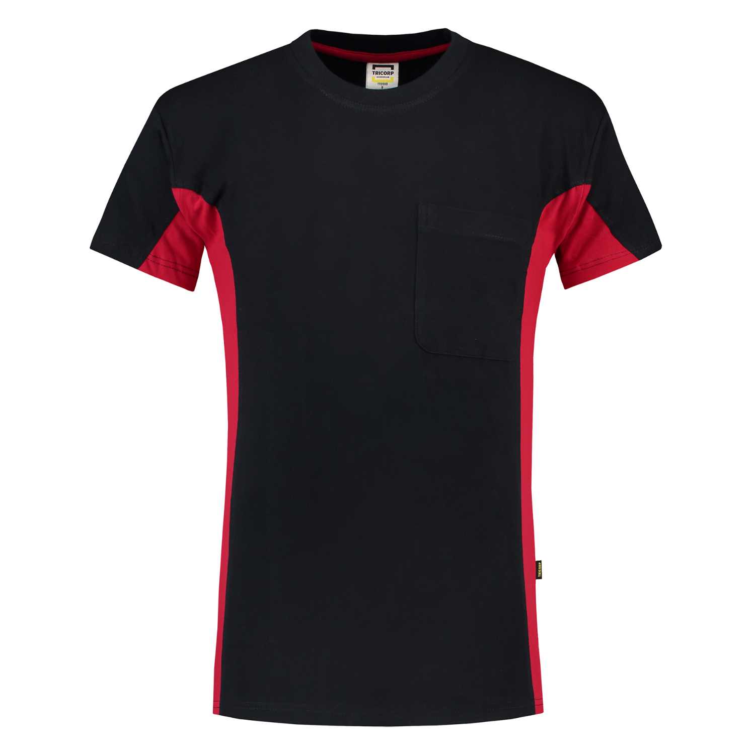 Tricorp Workwear T-shirts 102002-TT2000 marineblauw-rood(navyred)