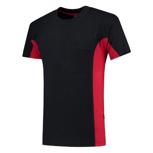 Tricorp Workwear T-shirts 102002-TT2000 marineblauw-rood(navyred)