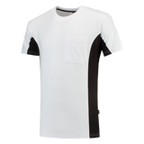 Tricorp Workwear T-shirts 102002-TT2000 wit-donkergrijs(whitedarkgrey)