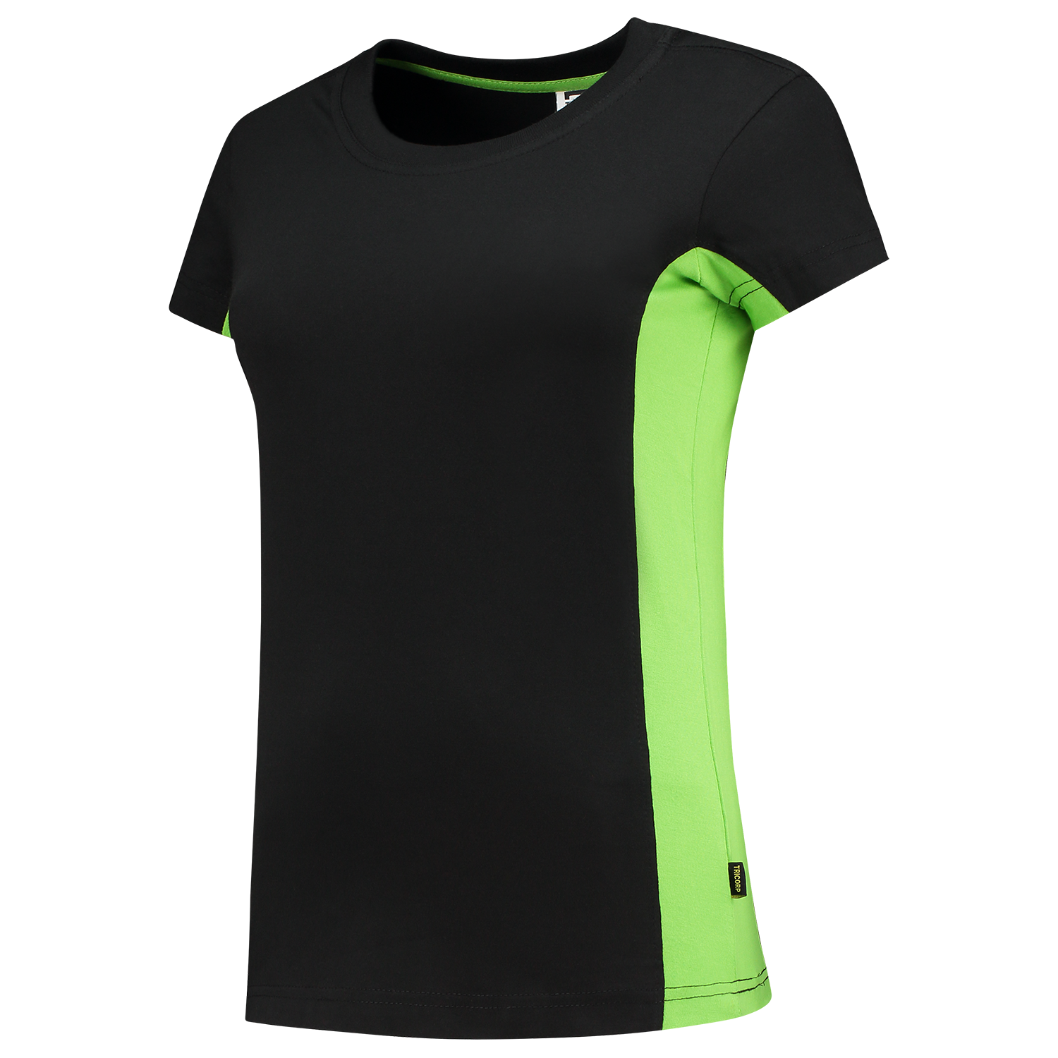 Tricorp Workwear T-shirts 102003 zwart-limoen(blacklime)