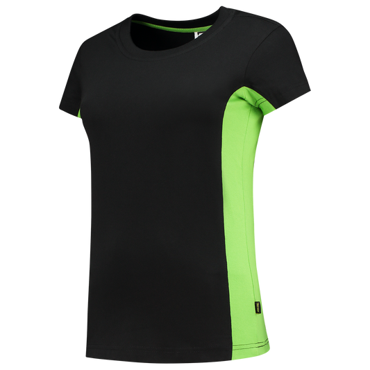 Tricorp Workwear Bicolor T-shirts 102003 zwart-limoen(blacklime)