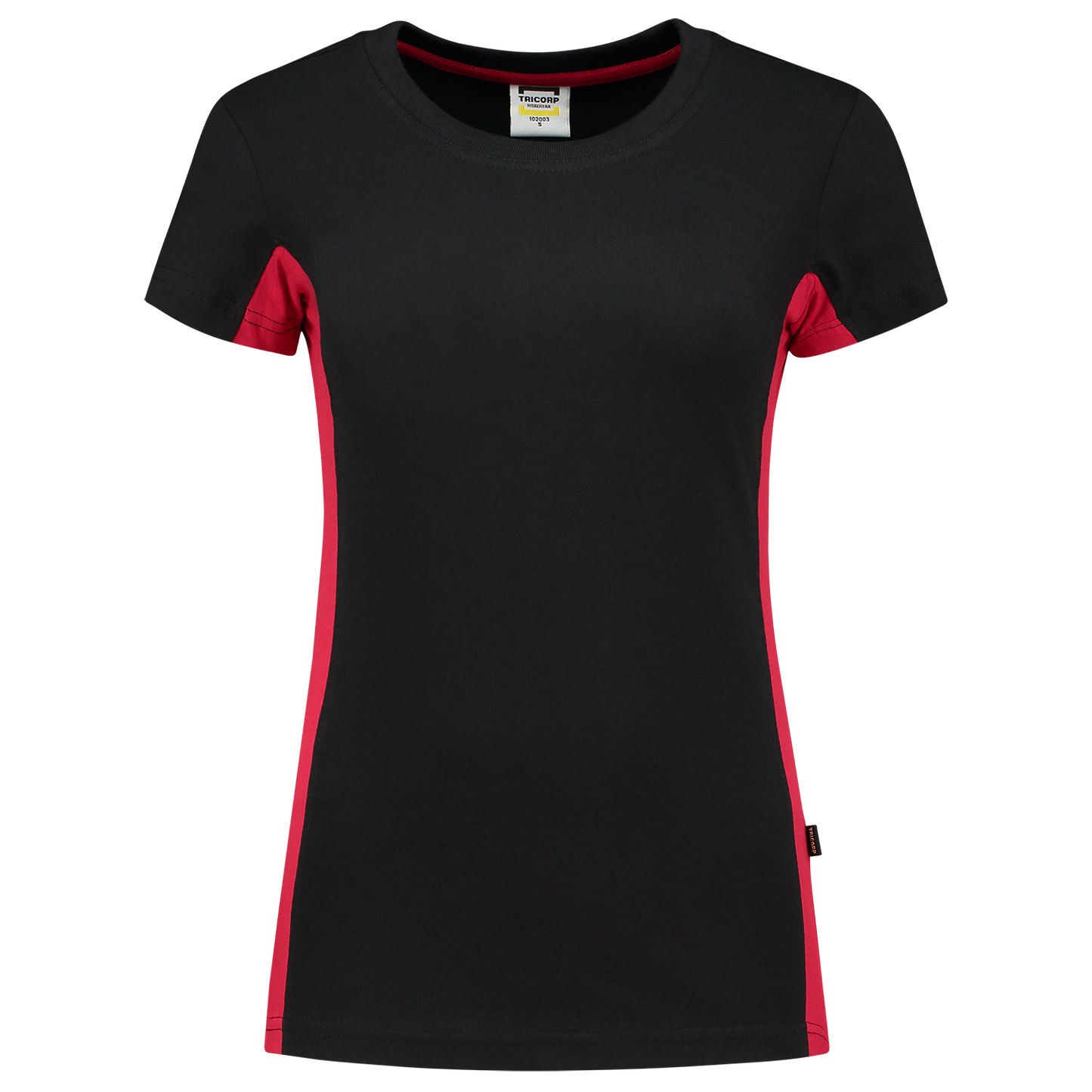 Tricorp Workwear T-shirts 102003 zwart-rood(blackred)