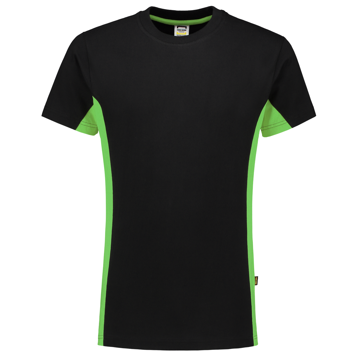 Tricorp Workwear T-shirts 102004 zwart-limoen(blacklime)