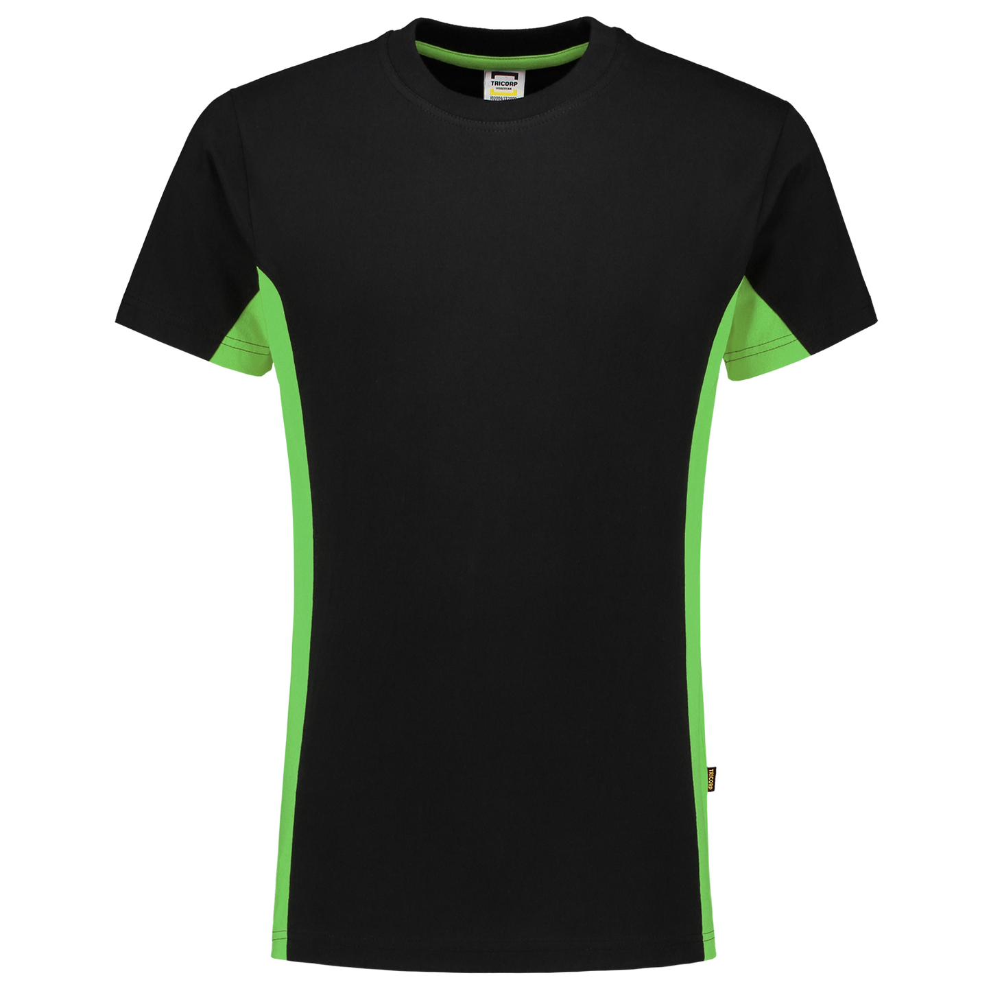 Tricorp Workwear T-shirts 102004 zwart-limoen(blacklime)