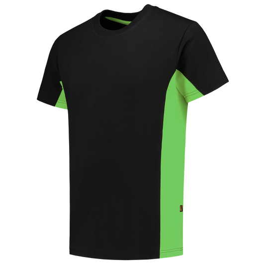 Tricorp Workwear Bicolor T-shirts 102004 zwart-limoen(blacklime)