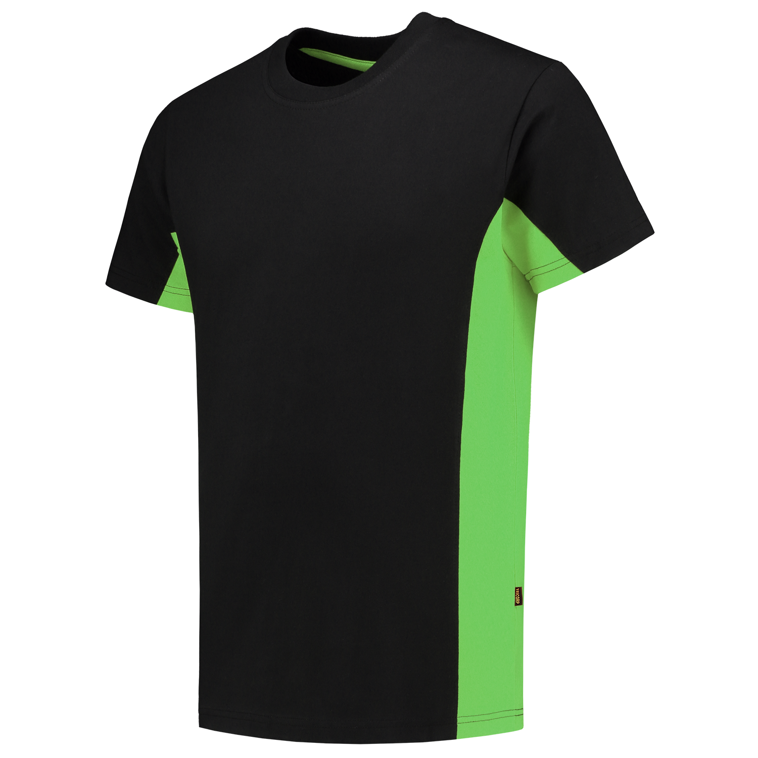 Tricorp Workwear T-shirts 102004 zwart-limoen(blacklime)