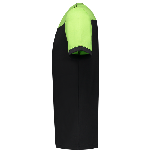 Tricorp Workwear 60 Graden;Bicolor Naden T-shirts 102006 zwart-limoen(blacklime)