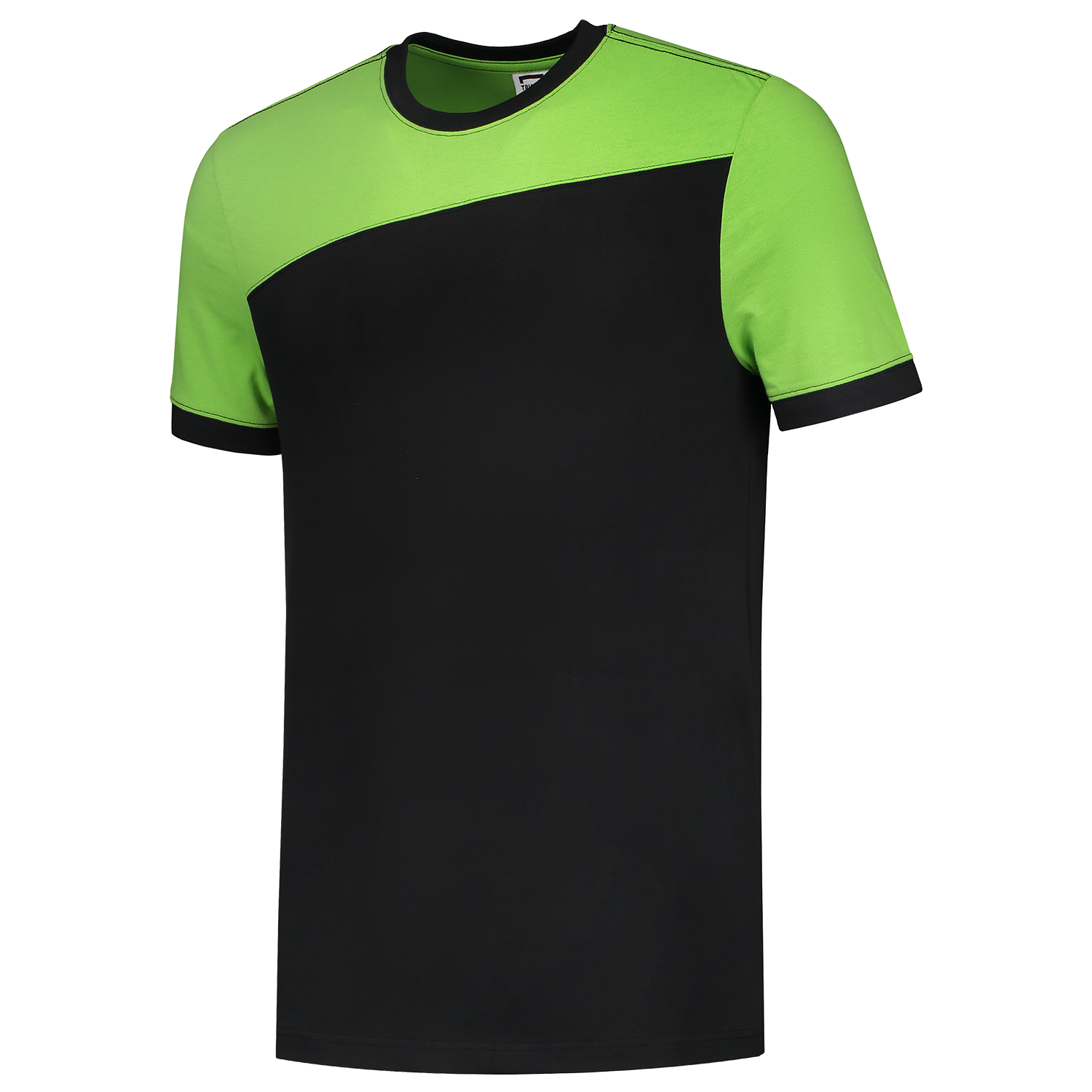 Tricorp Workwear T-shirts 102006 zwart-limoen(blacklime)