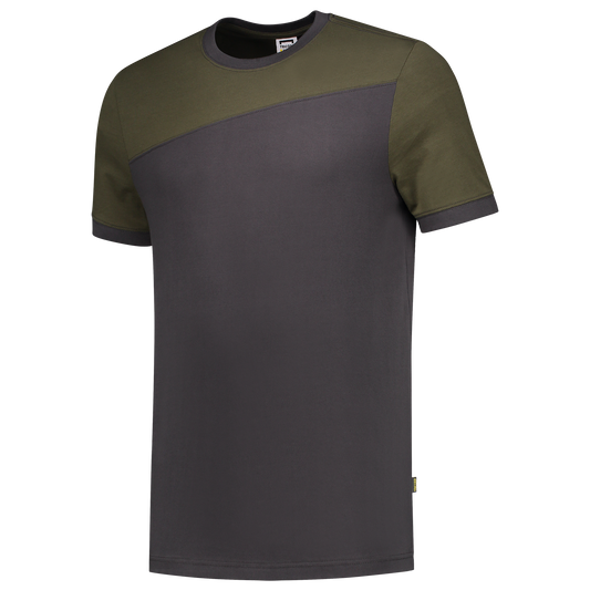 Tricorp Workwear 60 Graden;Bicolor Naden T-shirts 102006 donkergrijs-legergroen(darkgreyarmy)