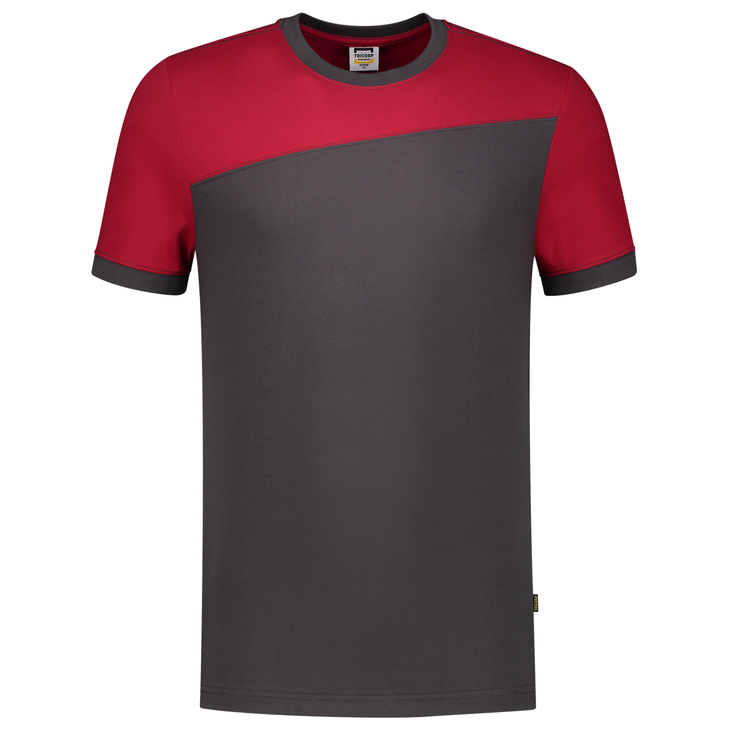 Tricorp Workwear T-shirts 102006 dronkergrijs-rood(darkgreyred)