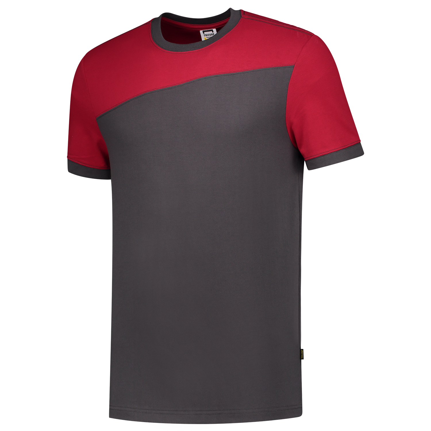 Tricorp Workwear T-shirts 102006 dronkergrijs-rood(darkgreyred)