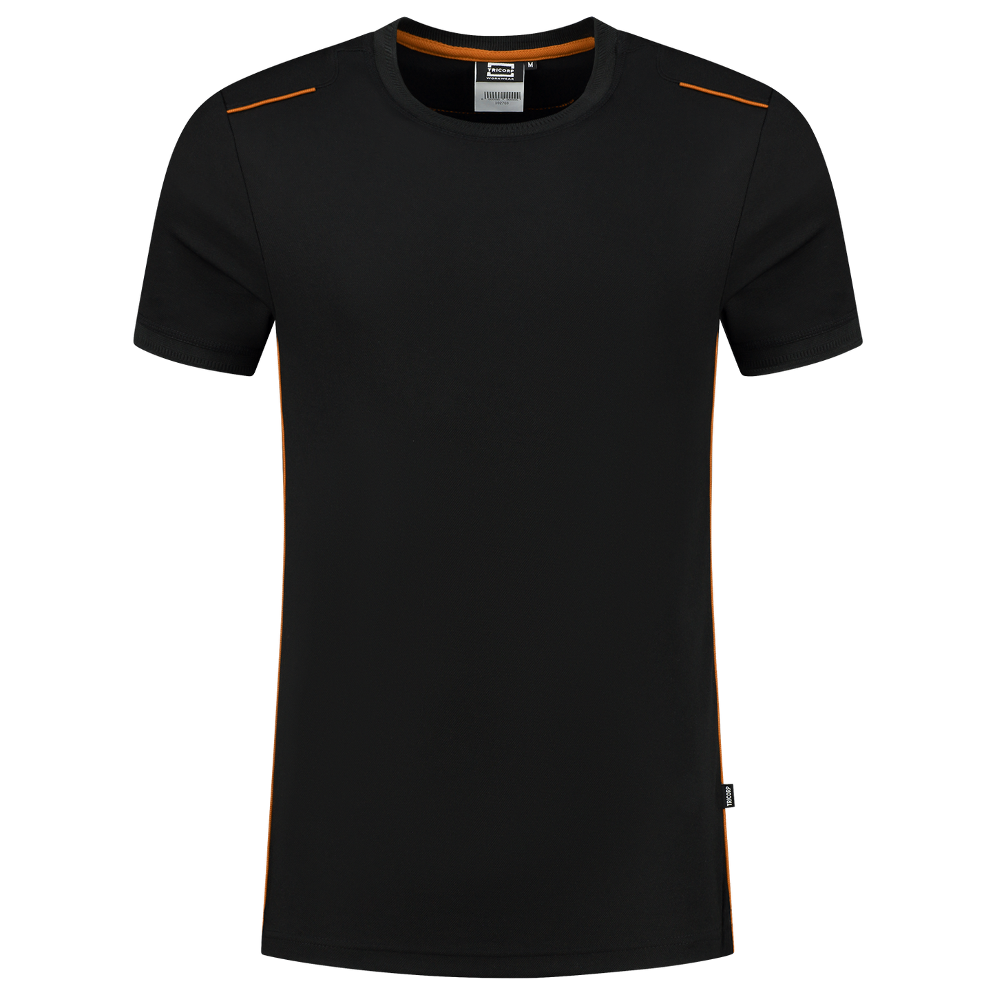 Tricorp Accent T-shirts 102703 unisex zwart-oranje(blackorange)
