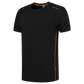 Tricorp Workwear 60 Graden;Accent T-shirts 102703 unisex zwart-oranje(blackorange)