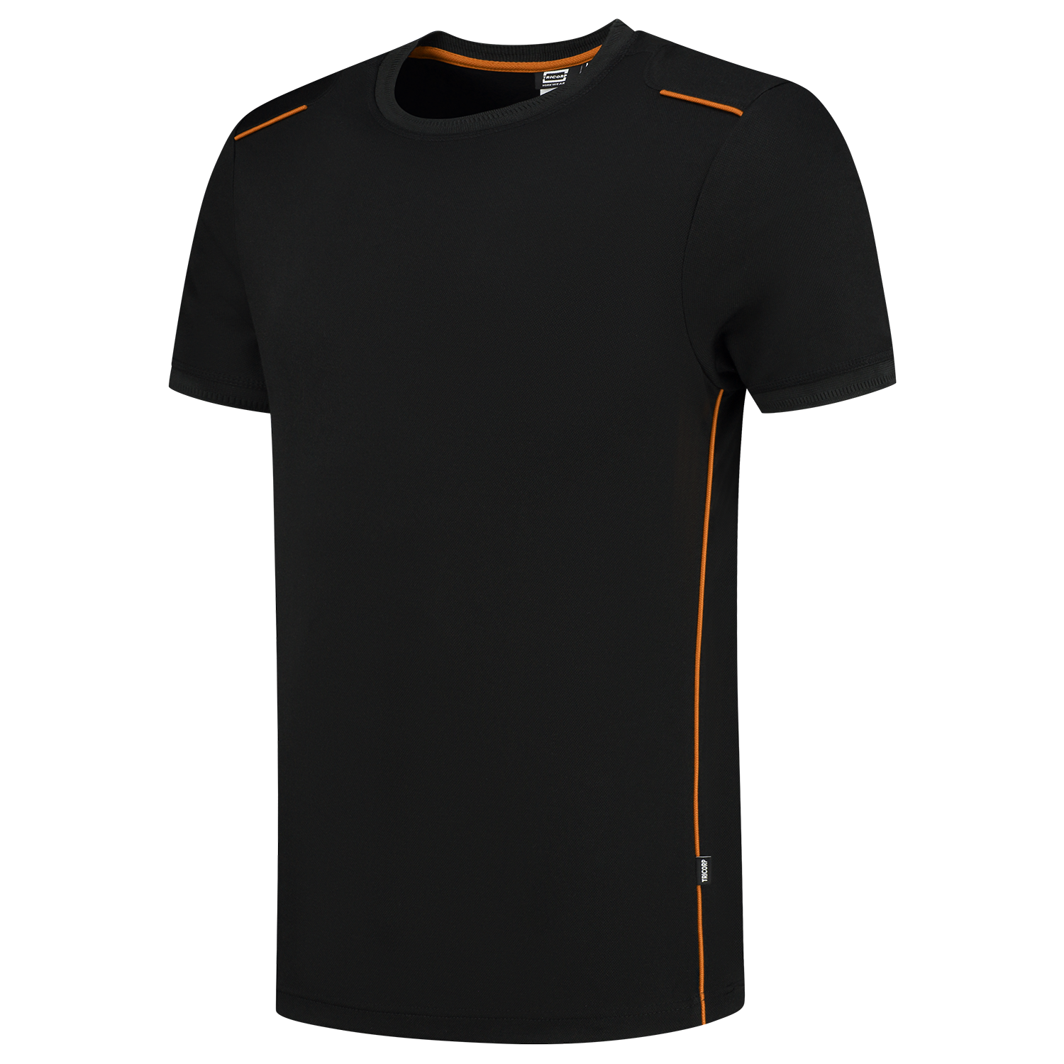 Tricorp Workwear 60 Graden;Accent T-shirts 102703 unisex zwart-oranje(blackorange)