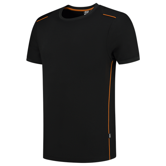 Tricorp Workwear 60 Graden;Accent T-shirts 102703 unisex zwart-oranje(blackorange)