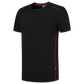 Tricorp Accent T-shirts 102703 unisex zwart-rood(blackred)