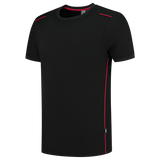 Tricorp Accent T-shirts 102703 unisex zwart-rood(blackred)