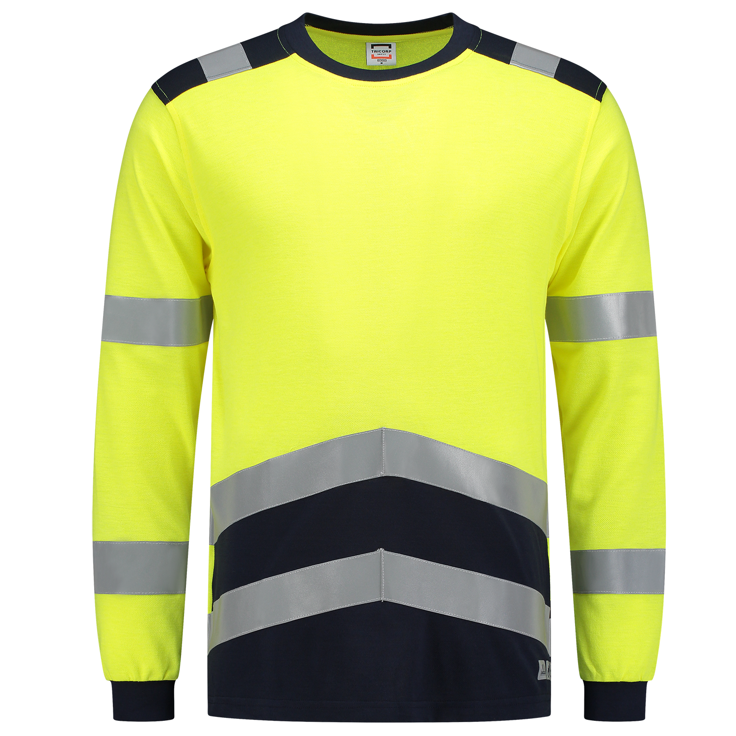 Tricorp Safety T-shirts 103003 Multinorm fluo geel-inktblauw(fluoryellowink)
