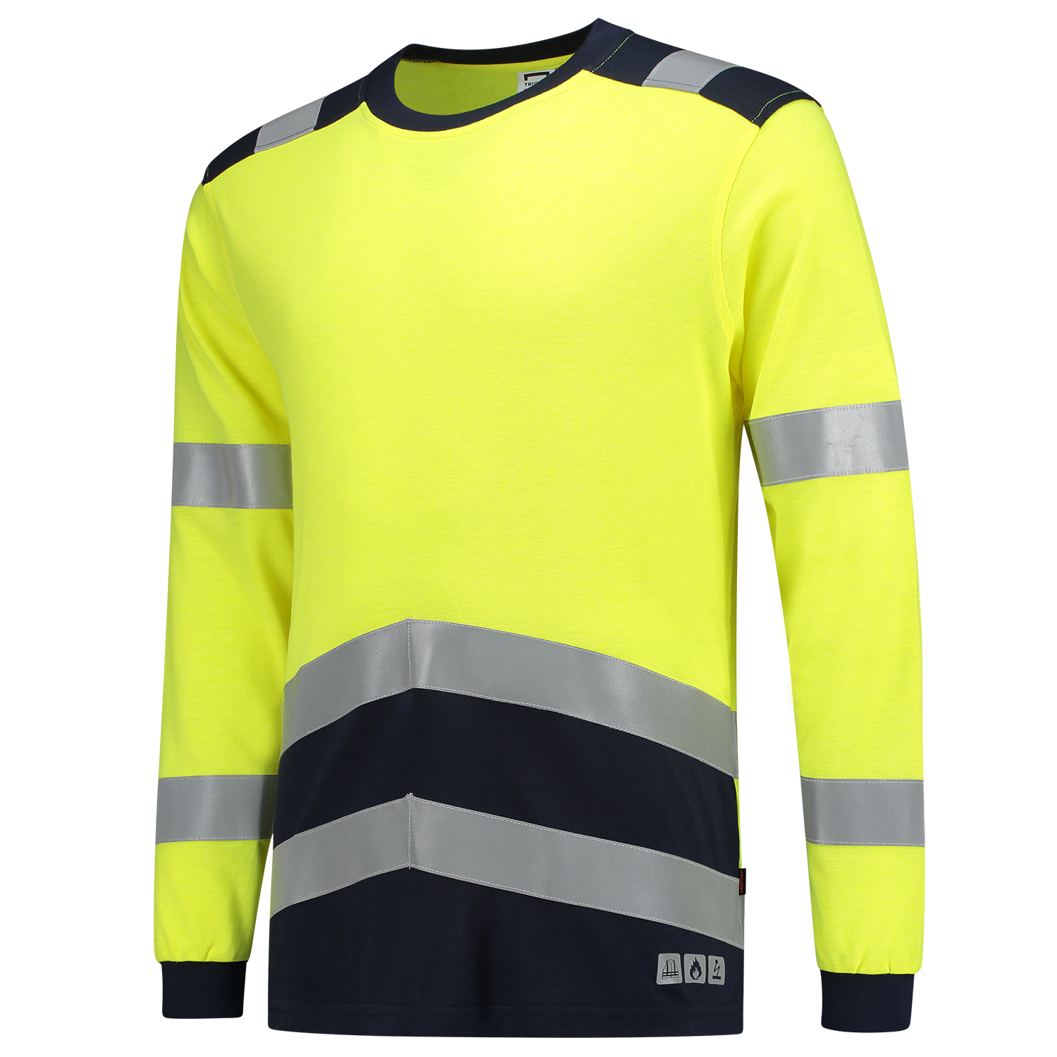 Tricorp Safety T-shirts 103003 Multinorm fluo geel-inktblauw(fluoryellowink)