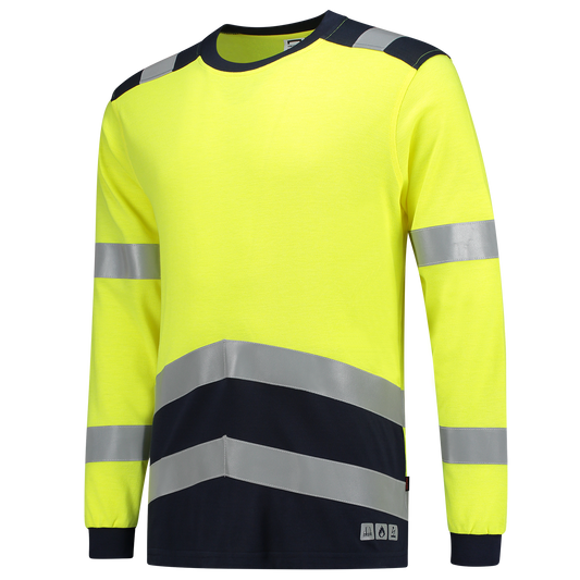 Tricorp Safety T-shirts 103003 Multinorm fluo geel-inktblauw(fluoryellowink)
