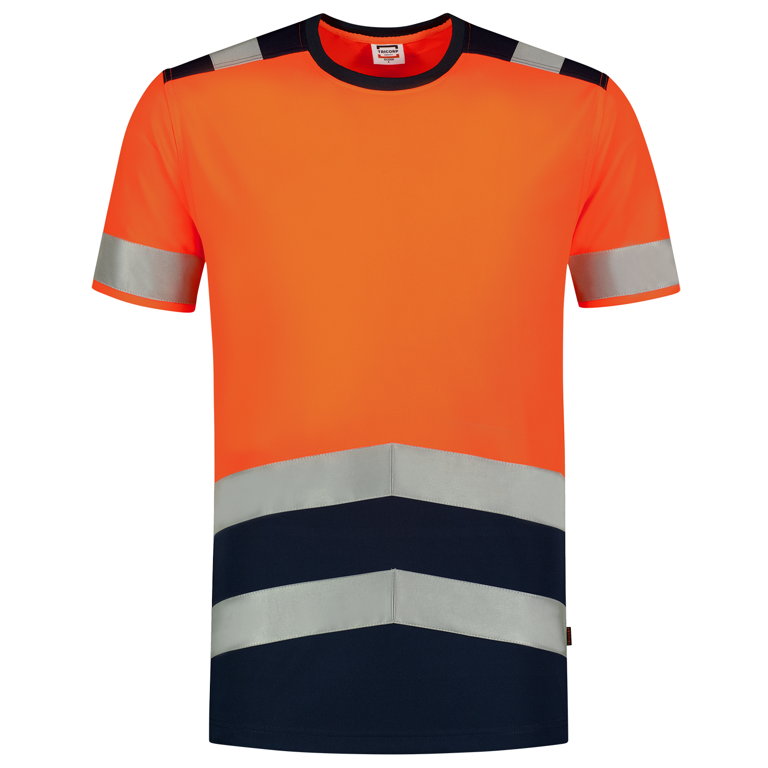 Tricorp Safety T-shirts 103006 HiVis fluo oranje-inktblauw(fluororangeink)