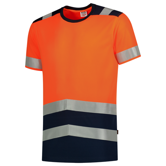 Tricorp Safety 2020 Vision;60 Graden T-shirts 103006 HiVis fluo oranje-inktblauw(fluororangeink)
